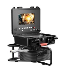 50m Pipe Inspection Camera Drain Sewer Camera 512HZ Self-leveling Meter Counter