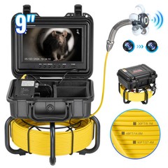 VEVOR Sewer Camera 165ft/50m Self-Leveling Drain Camera with 9&Prime; Screen 36X Zoom