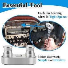 77455 Cable Bender Tool, Connects to 1/2&rdquo; Ratchet, Wire Silver-1pc
