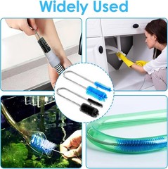 2 Pcs Flexible Drain Pipe Cleaning Brush, 36&Prime; Extra Long Double Ended Nylon Bris