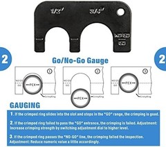 Combo Angle Head Pex Pipe Plumbing Crimping Tool for Copper Crimp Jaw Sets 1/2&Prime;