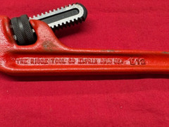 RIGID Model E-12 Heavy Duty End Pipe Wrench, 12&Prime;, 2&Prime; Capacity, Steel