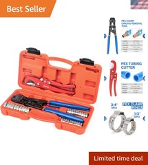 PEX Clamp Tool Kit for 3/8-in, 1/2-in, 3/4-in, 1-in PEX Clamp Cinch & Removal&hellip;