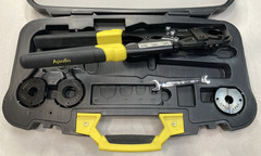 Apollo PEX Crimp Tool Kit w/ Case Cutter Go No-Go Gauge Multi Size Set NEW