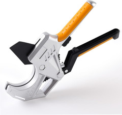 Ratchet PVC Pipe Cutter Heavy Duty, Cuts up to 2-1/2&Prime; (63Mm), Plastic Pipe Cutte