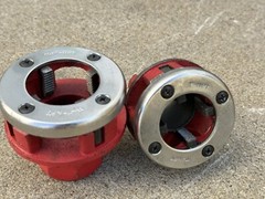 1-1/4&Prime; & 1&rdquo; NPT 12-R RH Die Head & Dies 4 Replacement Ratchet Pipe Threader