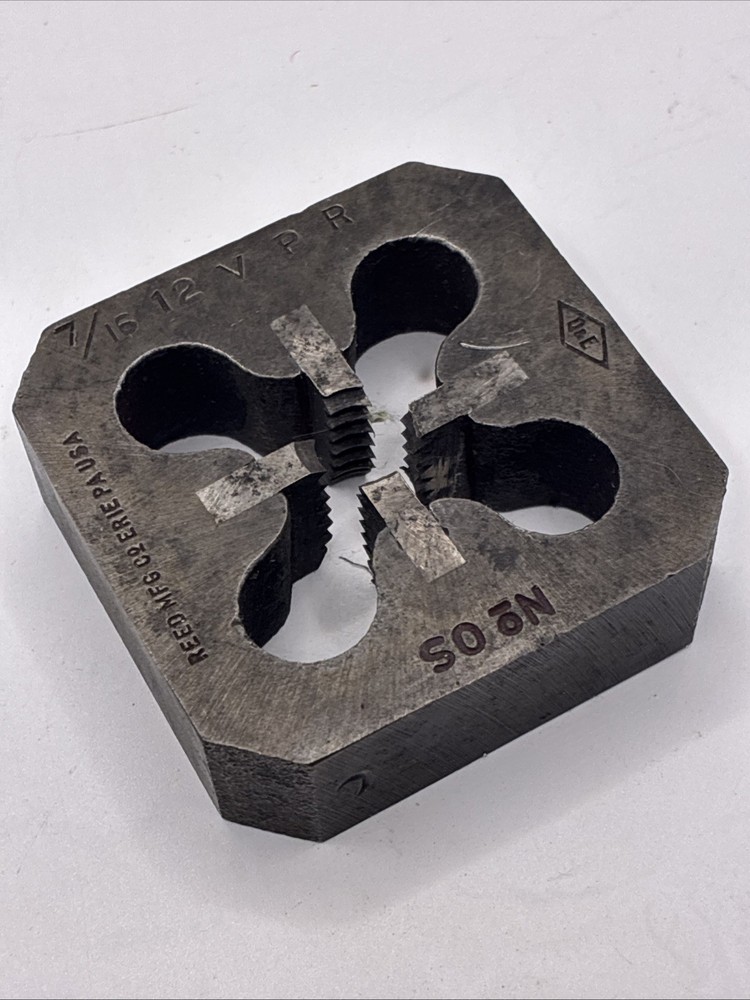 VTG Reed MFG Co. | Threading Die |No. OS 7/16&rdquo; 12 VPR | Erie, PA USA