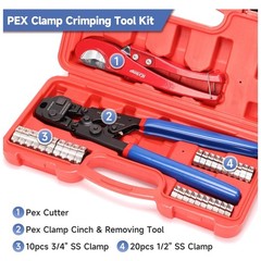 Efficient PEX Crimper with Clamp Removal Function