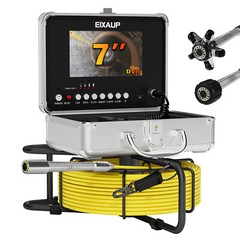 7inch Sewer Pipe Inspection Camera Drain Sewer Pipeline Industrial Endoscope 20m