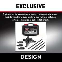 Powerbuilt Harmonic Balancer Puller Set, Adjustable 3 jaw press on Crank Bala&hellip;