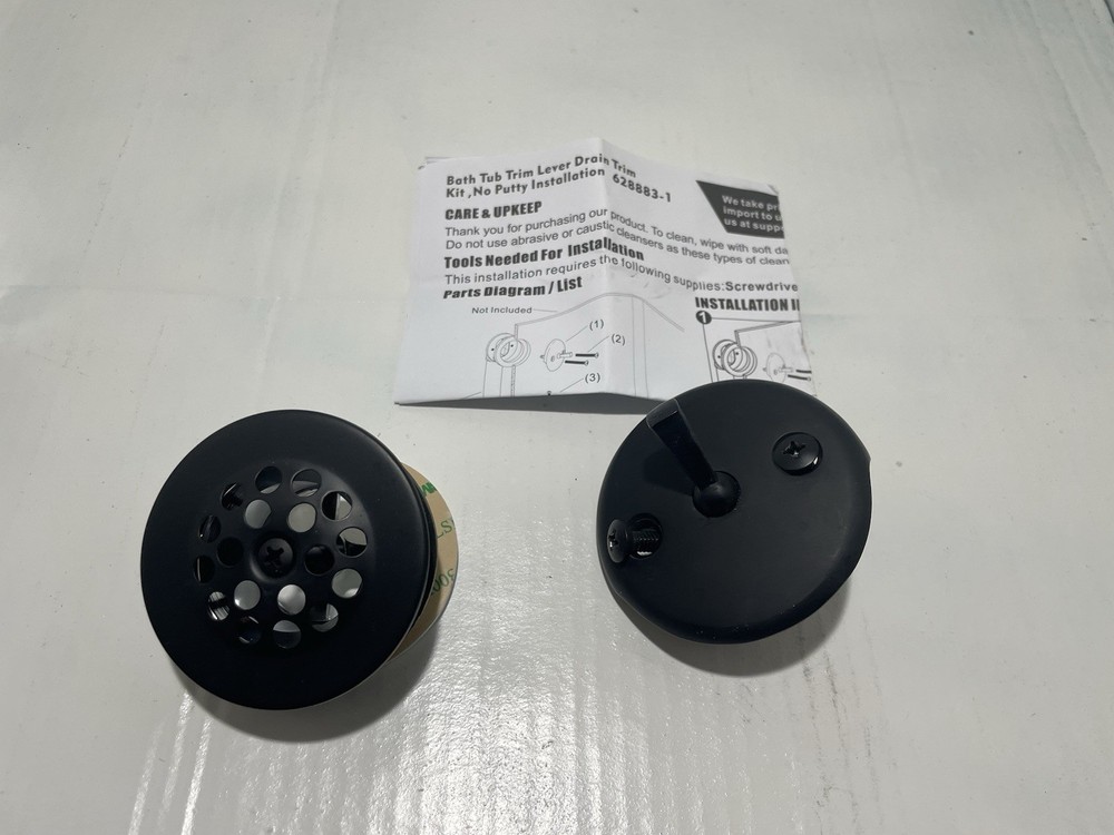 Artiwell Trip Lever Tub Trim Kit Set 3.15&rdquo;x3.15&rdquo;x2.83&rdquo;, Matte black