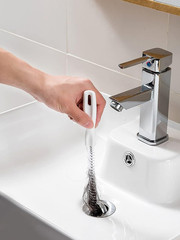 2-Piece Flexible Drain Brush Sink Unblocker Elastic Hose Pipe Straw Cleaning Bru