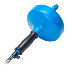 Handheld Drain Snake Auger 15 Ft High Tensile Cable Manual Crank Cleaner Rivet
