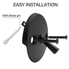 Matte Black Trip Lever Bathtub Drain Tub Trim Set with Trip Lever Overflow Fa&hellip;