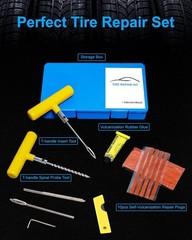 Tire Repair Kit with Plugs, Tire Plug Kit Heavy Duty Professional for Car, AT&hellip;