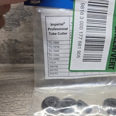 Imperial TC-1B Tube Cutter Replacement Wheel Set 3 Wheels 1 Screw New USA Made