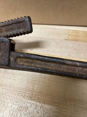 Vintage Trimo Mark 14 Drop Forged Wrench 14&Prime; &ndash; PATD 1889 97 &ndash; TRIMONT MFG CO USA