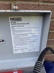 RIDGID SuperFreeze SF-2500 Pipe Freezing Unit Pipe Freezer 115V 60Hz 516W