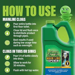 1 Gal. Main Line Opener and Drain Cleaner for Toilet, Tub, Shower and Sink Drain