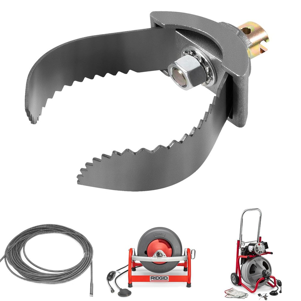For Sewer Auger Drain Cleaner 3&Prime; Ridgid Style 52822 Double Cutter Sewer Cleaning