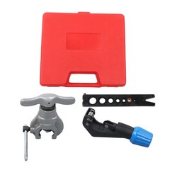 45&deg; Eccentric Flaring Tools Set And Tube Cutter Kit For 7 Dies 3/16-3/4 Inch