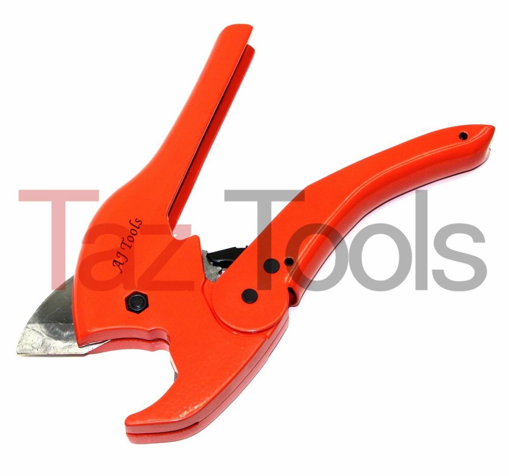 PVC Pipe Cutter Ratchet Type Cuts PVC CPVC PL Plastic Rubber Hose Up-To 1-5/8 HD