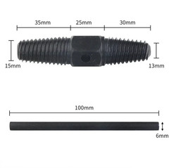 1 Set Double Head Screw Extractor: Pipe Valve Bolt Broken Remover Tool &ndash; NEW