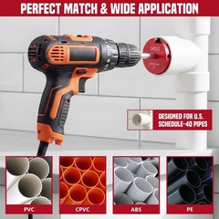 FUNNBIE 9pc PVC Pipe Reamer Kit 0.5-4 Inch