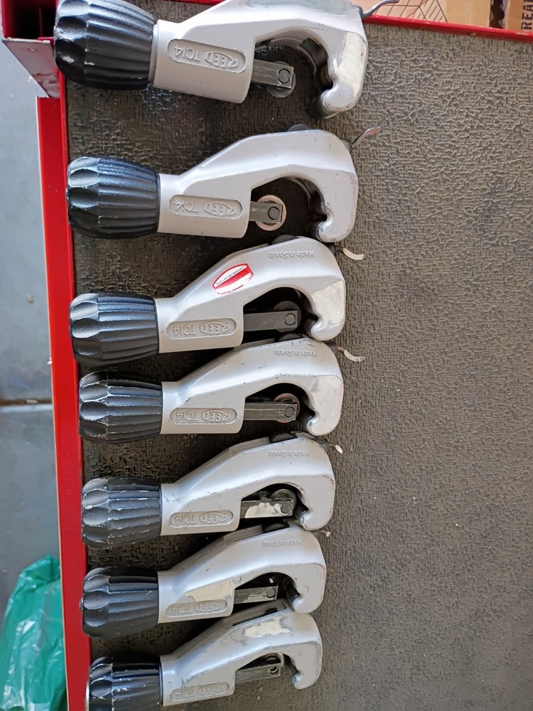 Reed TC14 Tube Cutting Tool Set Of 7 Made In Spain