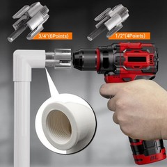 Integrated Internal, External Pipe Threading-Tool PVC Pipe Threader Cutting Kit