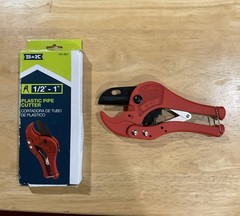 B &K Ratcheting Pipe cutter, plastic pipe 1/2&Prime;to 1&Prime; great condition