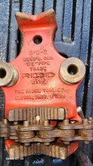 THE RIDGE TOOL CO. RIDGID B-C-2 Bend&rsquo; C. Cap 1/2&Prime; Pipe Bender Elyria, Ohio USA