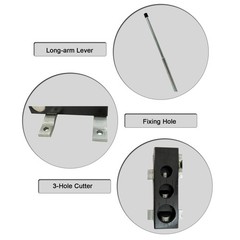Manual R-shaped Arc Mouth Opening Machine (RA-2, 3/4&Prime;-1-1/4&Prime; Pipe, 3mm Max Wall)
