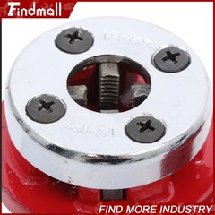 Findmall W/ 6 Dies Ratcheting Pipe Threading Tool Set Ratchet Pipe Threader Kit