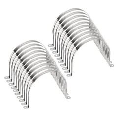 20pcs 5 1/2 Inch 140mm Conduit Clamp, M140 U Tube Pipe Clamp, Stainless Steel