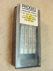 NEW NOS RIDGID 47890 1/4&Prime; &ndash; 3/8&Prime; NPT RH HS 515 pipe dies die set