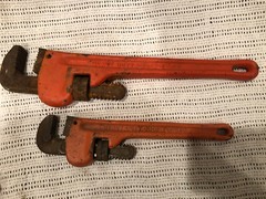 Ivy Classic Pipe Wrench Lot 14&rsquo; & 10&rsquo;