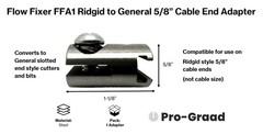 Auger Adapter for Rigid to General Drain Cleaner &ndash; Converts 5/8&Prime; Cable End for K