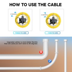 17MM Handheld Drain Sewer Camera Pipe Inspection Camera 4.3&Prime; DVD Monitor 30M