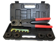 5 in 1 Pex Crimper Kit 3/8&Prime; 1/2&Prime; 5/8&Prime; 3/4&Prime; 1&Prime; Crimping Plumbing Copper Ring Tool
