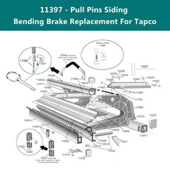 4 PCS Pull Pins Siding Brake 0.25&times;1.25 Inch Fits Tapco PRO 14 19 Max MX