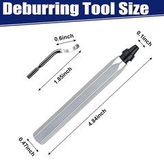 Deburring Tool High Speed Steel Blades 11 pcs for Metal Resin PVC Pipes Edge