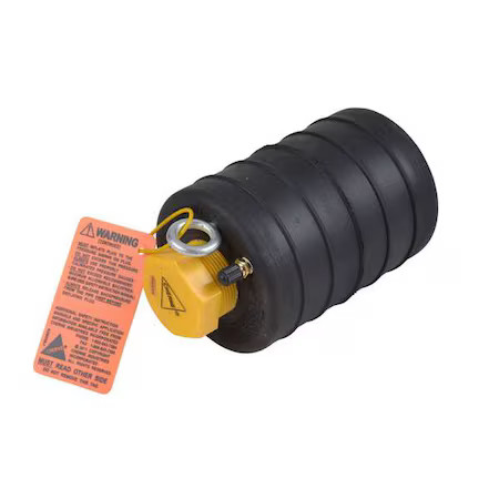 Cherne 262064 Test Ball Plug, Eyebolt, 7&Prime;Deflate L