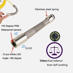 Sewer Pipe Inspection Camera Head 23MM 512HZ Sonde Transmitter+Self Leveling