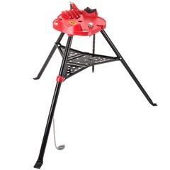 6 inch Tripod Pipe Chain Vise Stand w/ Rubber Mounts Anti-slip Copper Cutting