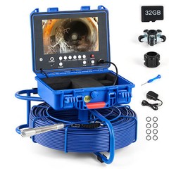 9&Prime; Self-Leveling Sewer Inspection Camera 512Hz 230ft/70m Digital Length Counter