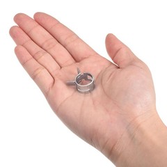 Spring Hose Clamp, 20pcs 65Mn Steel 15mm Low Pressure Air Clip, Zinc Plated