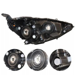 Halogen Headlight Assembly for Toyota Prius C 2012-2014 Black Housing Pair