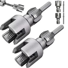 2pcs PVC Pipe Threading Tool Kit &ndash; Internal & External Threader for Plumbing