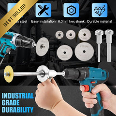 Inside PVC Pipe Cutter 7in Adjustable Diamond Grit Wheel 1/4in Hex Shank Tool